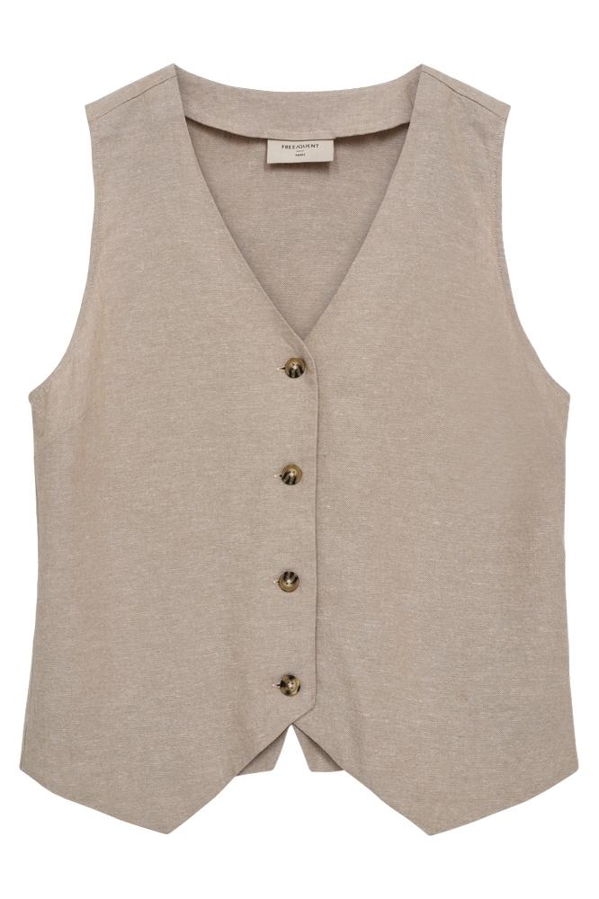 FQLAVA WAISTCOAT 206284 SAND MELANGE